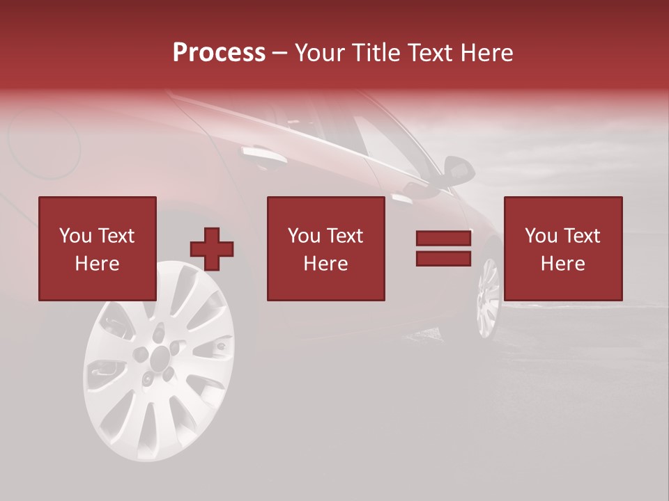 Motor Red Drive PowerPoint Template