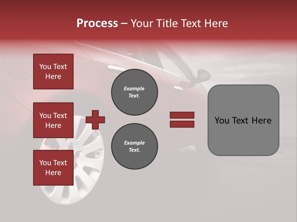 Motor Red Drive PowerPoint Template
