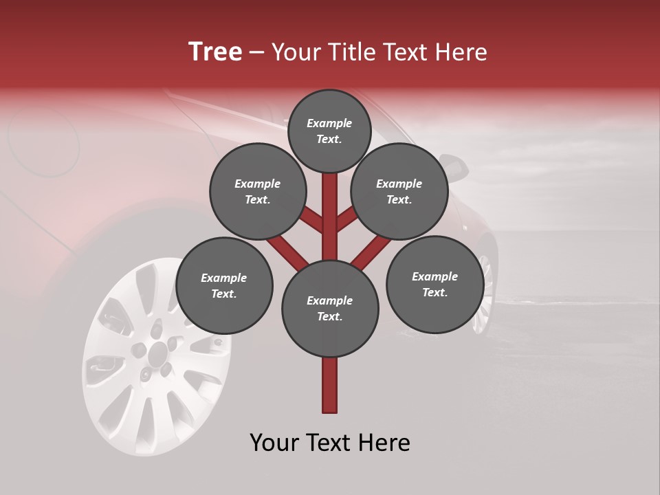 Motor Red Drive PowerPoint Template