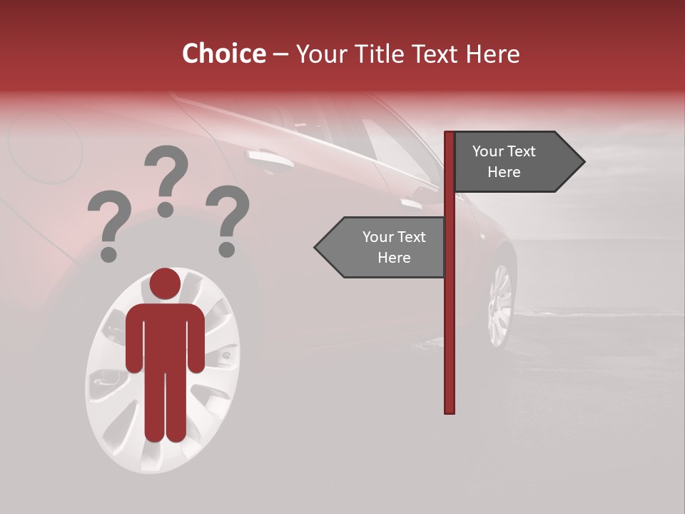 Motor Red Drive PowerPoint Template