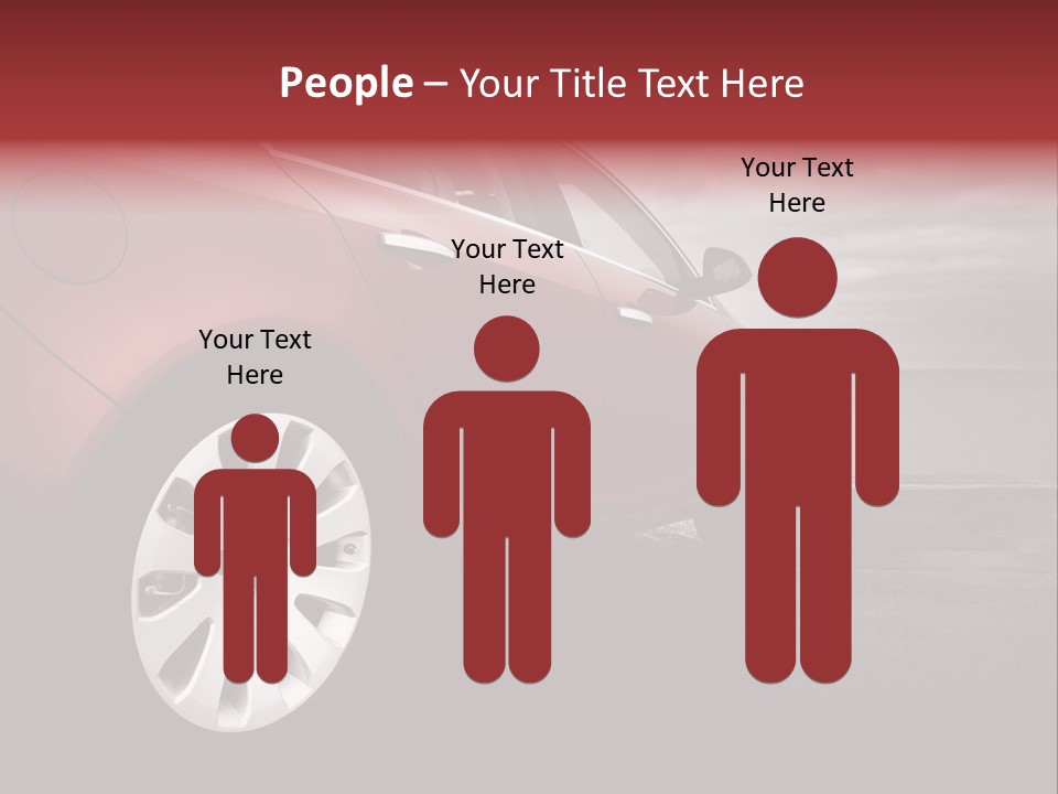 Motor Red Drive PowerPoint Template