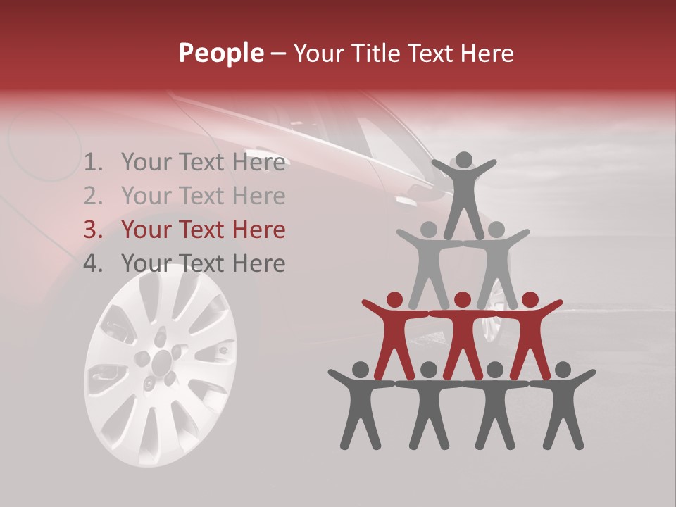 Motor Red Drive PowerPoint Template