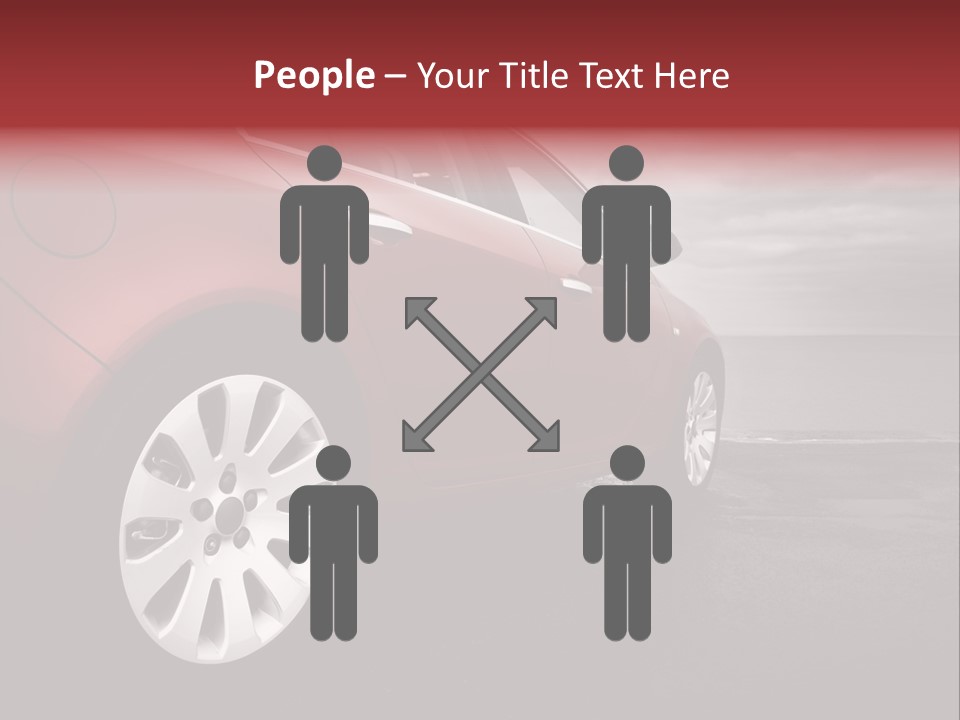Motor Red Drive PowerPoint Template
