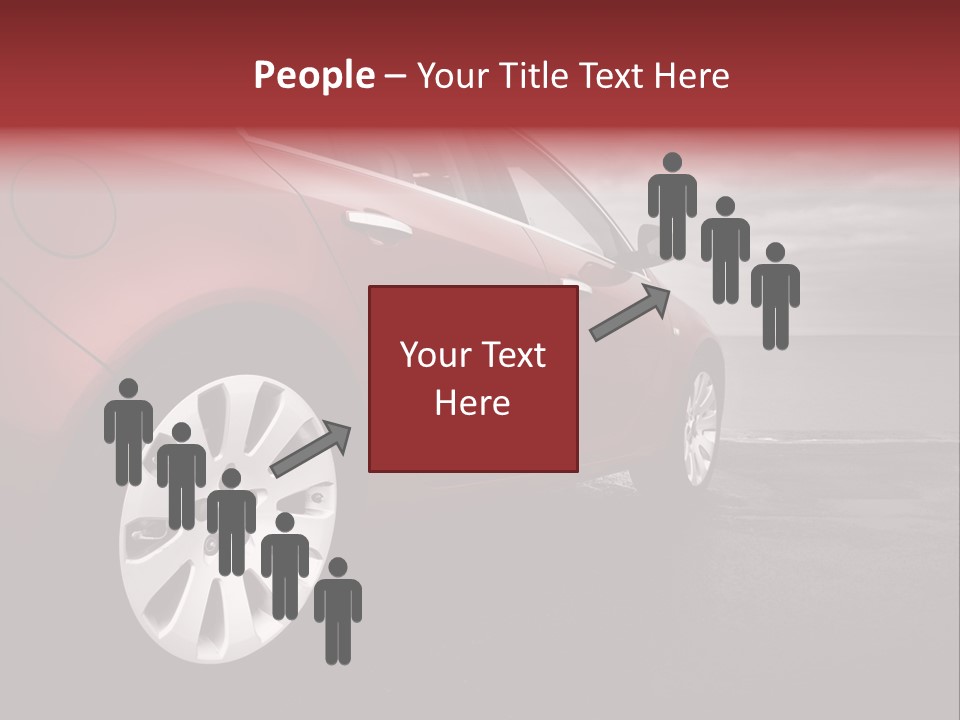 Motor Red Drive PowerPoint Template