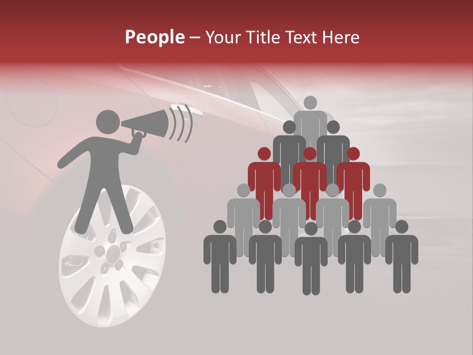 Motor Red Drive PowerPoint Template