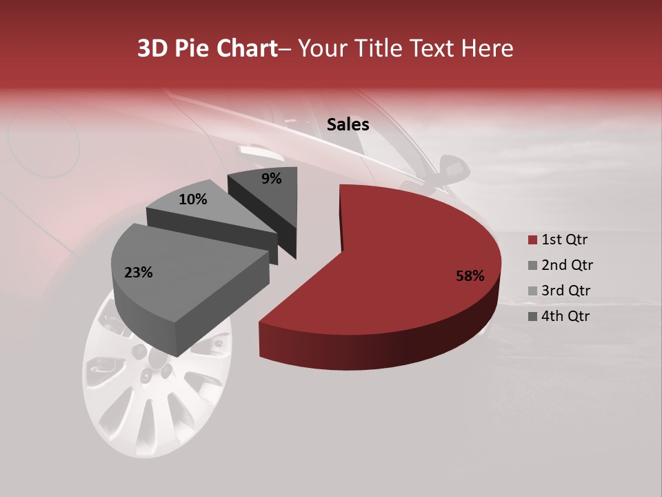 Motor Red Drive PowerPoint Template