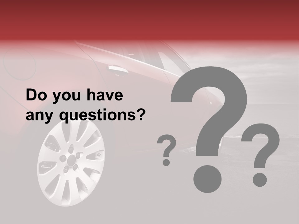 Motor Red Drive PowerPoint Template