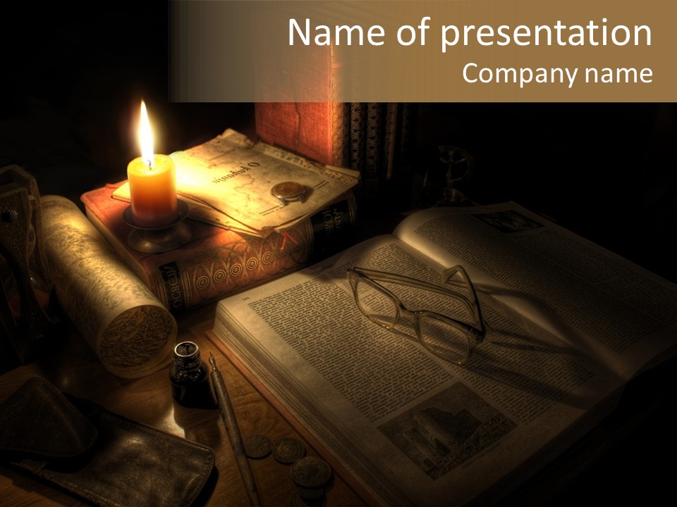 Discovery Mystery Aged PowerPoint Template