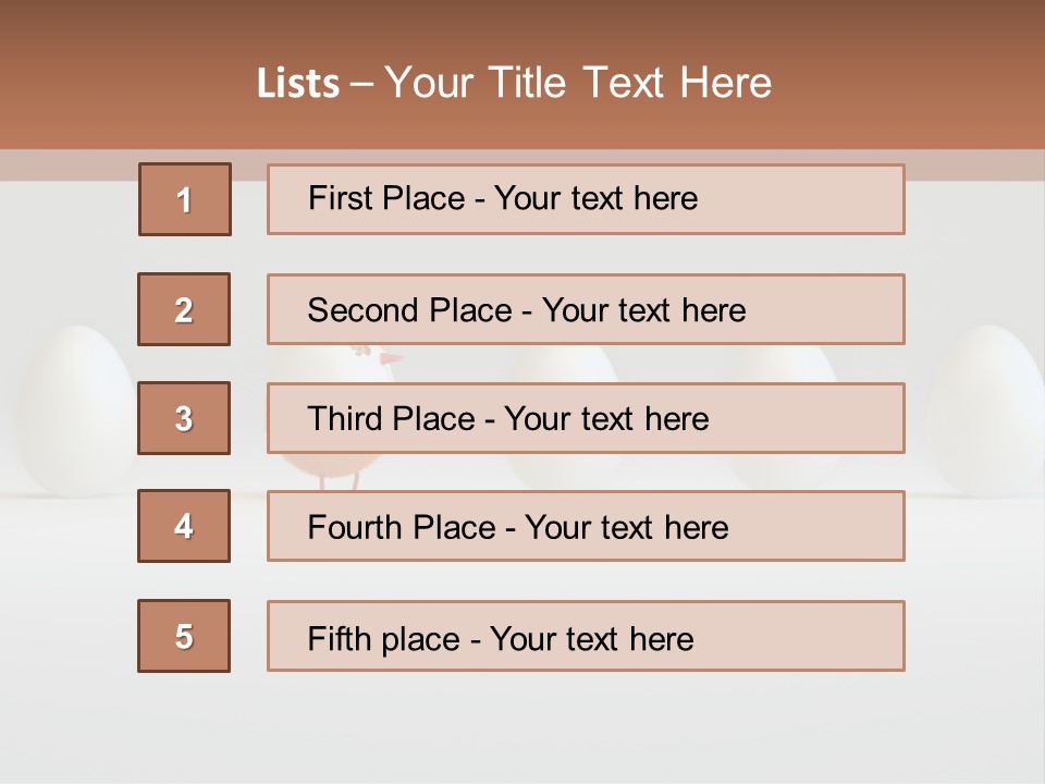Fluffy Chick Yellow PowerPoint Template