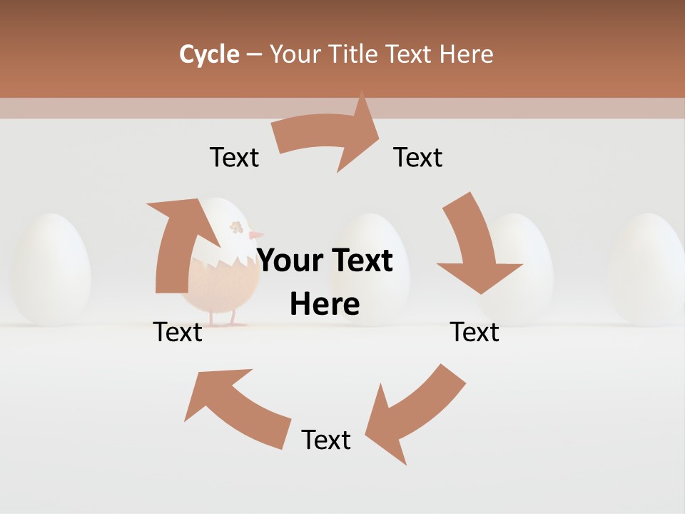 Fluffy Chick Yellow PowerPoint Template