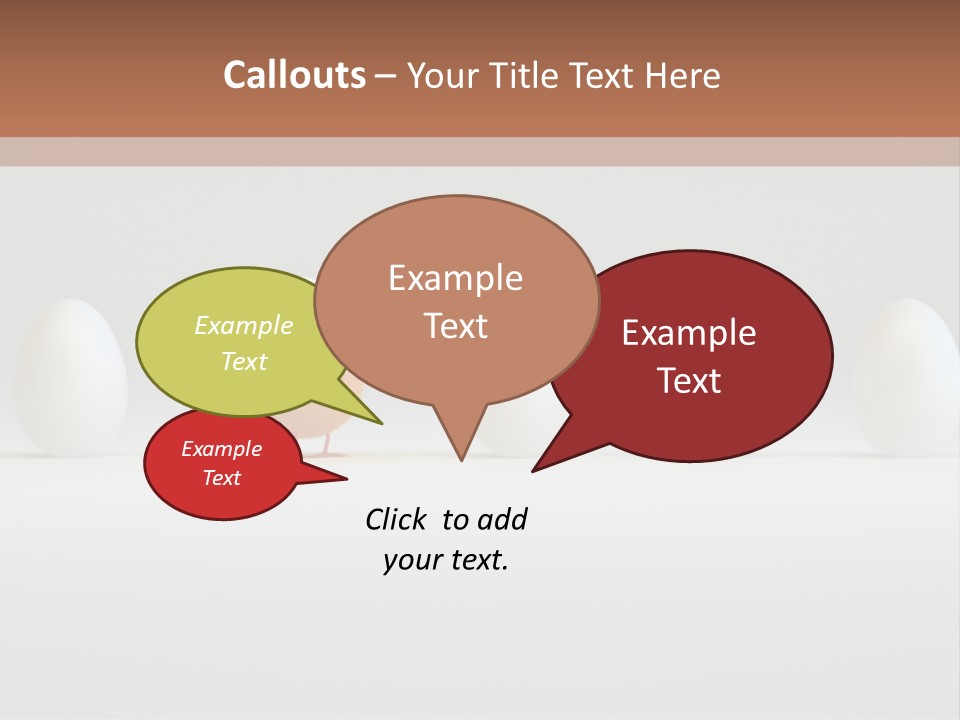 Fluffy Chick Yellow PowerPoint Template