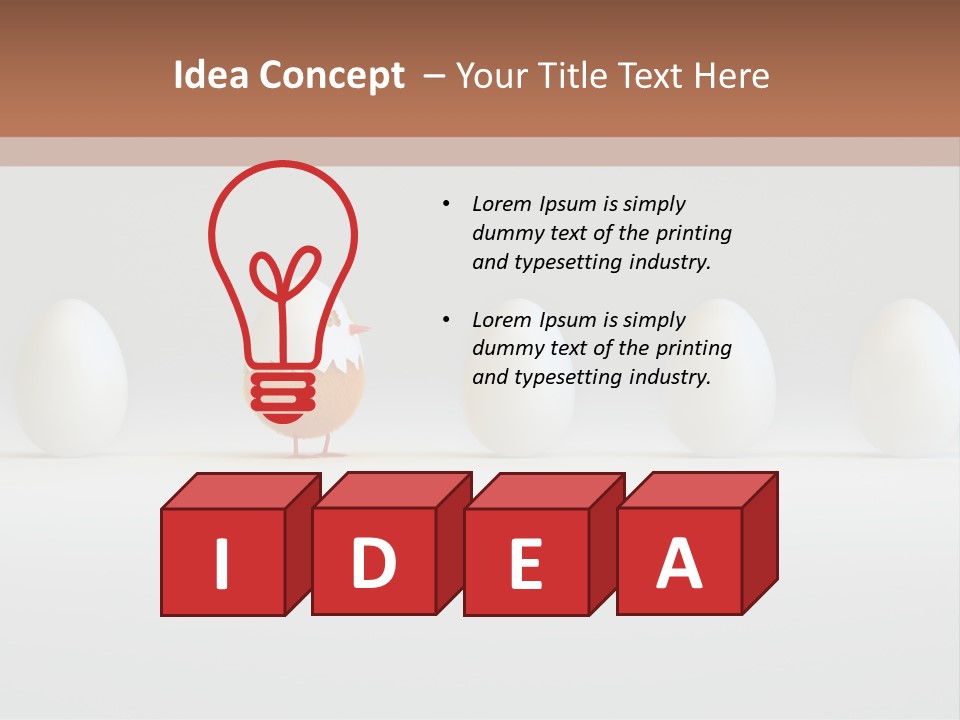 Fluffy Chick Yellow PowerPoint Template