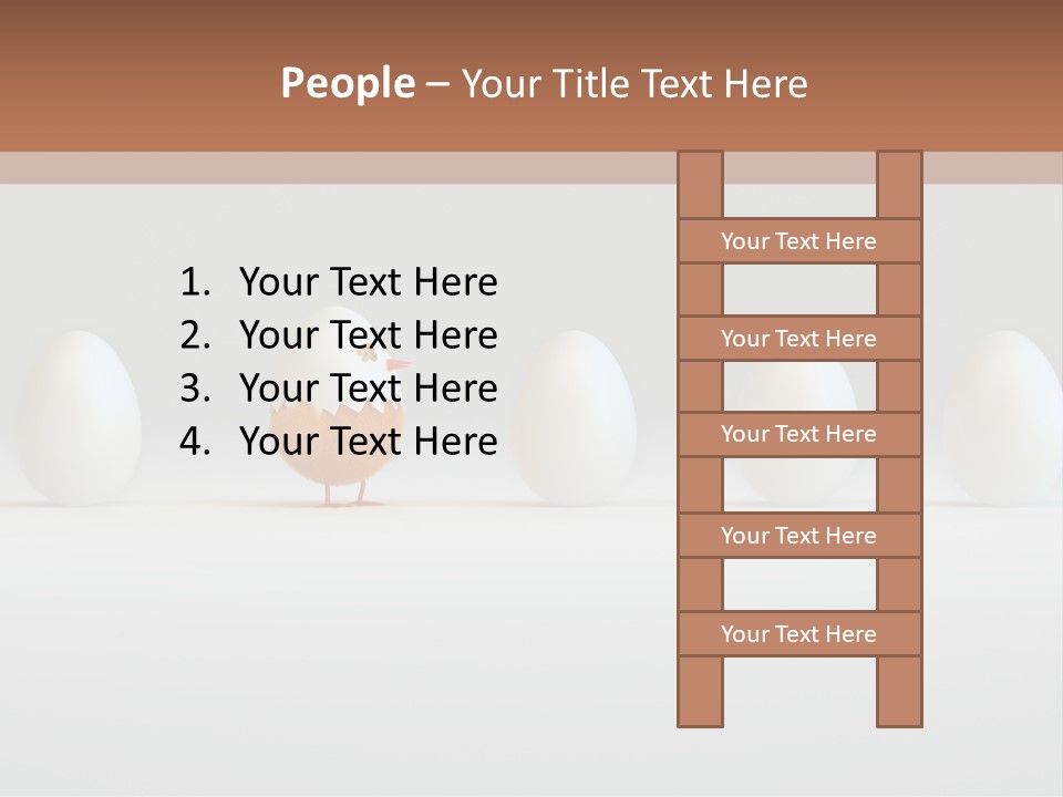 Fluffy Chick Yellow PowerPoint Template