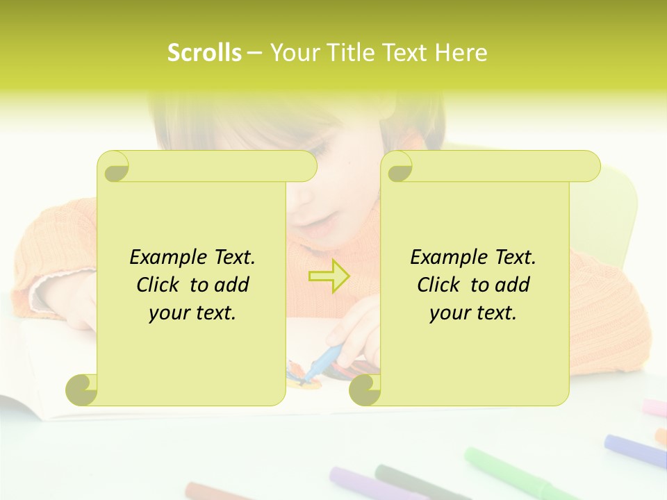 Beautiful Curtain Innocence PowerPoint Template
