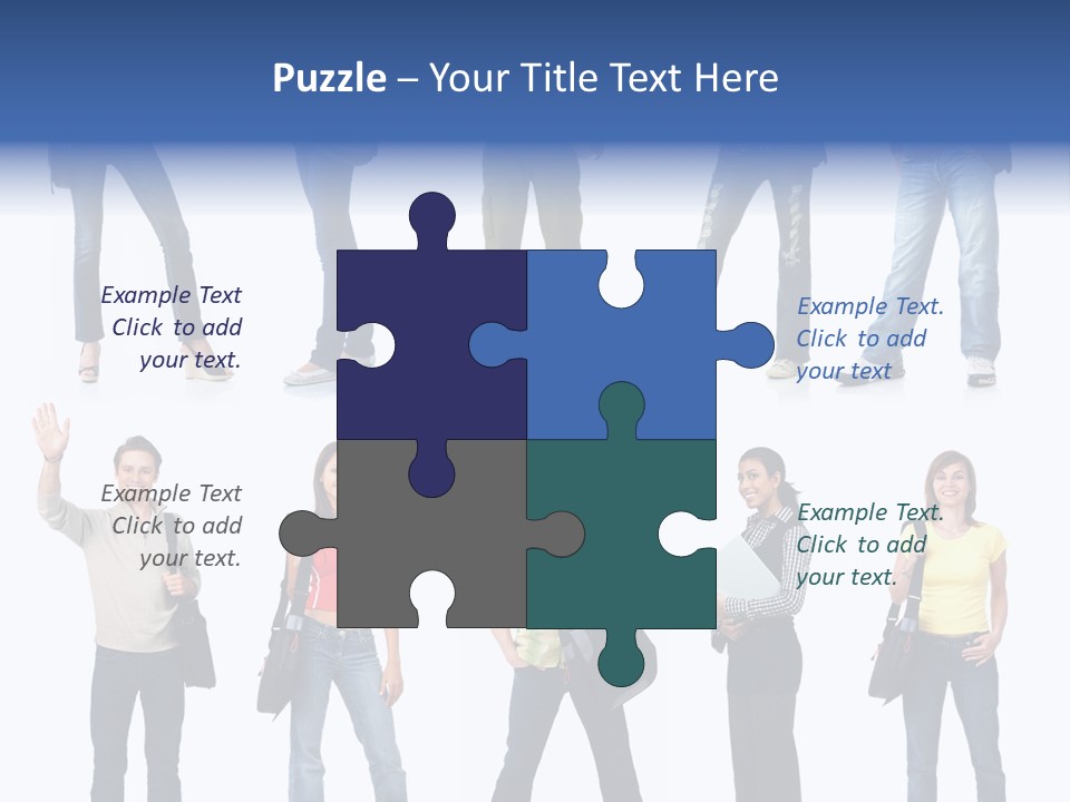 White Woman Book PowerPoint Template