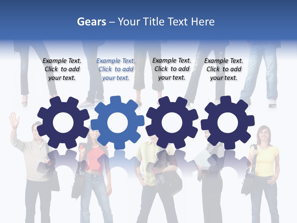 White Woman Book PowerPoint Template