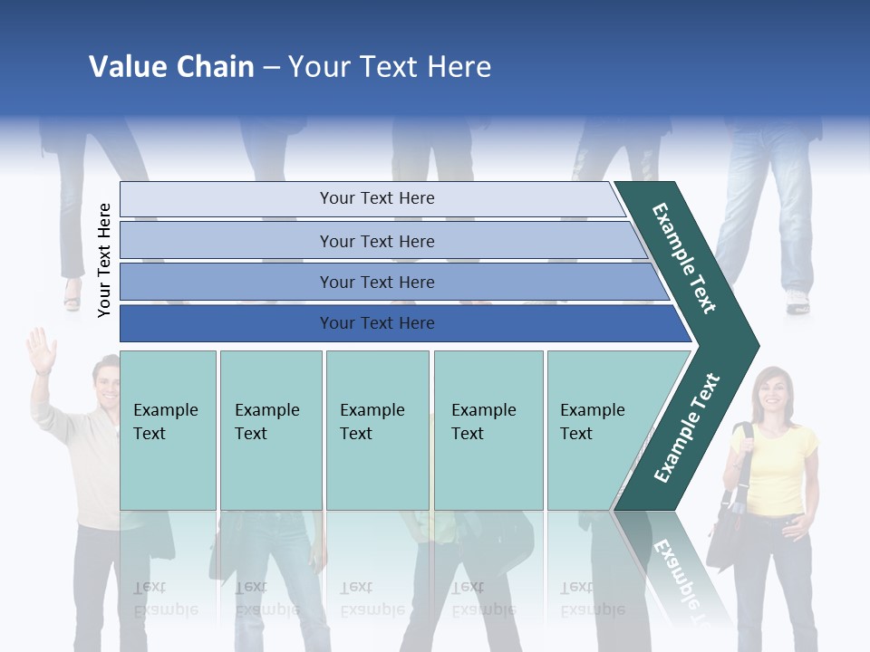 White Woman Book PowerPoint Template