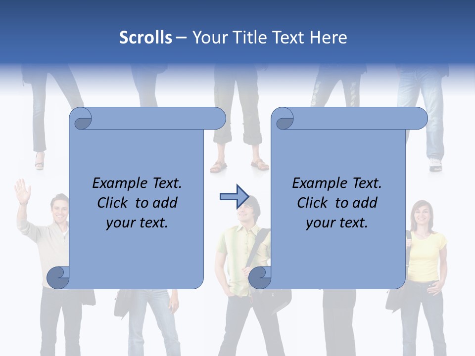 White Woman Book PowerPoint Template