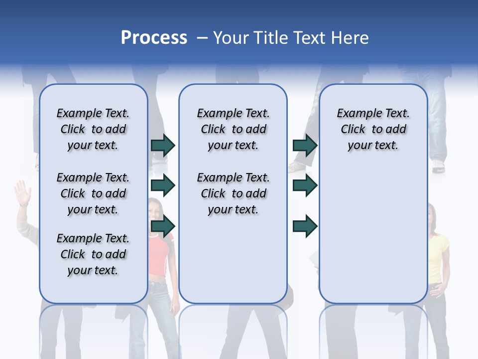 White Woman Book PowerPoint Template
