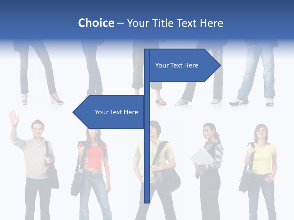 White Woman Book PowerPoint Template