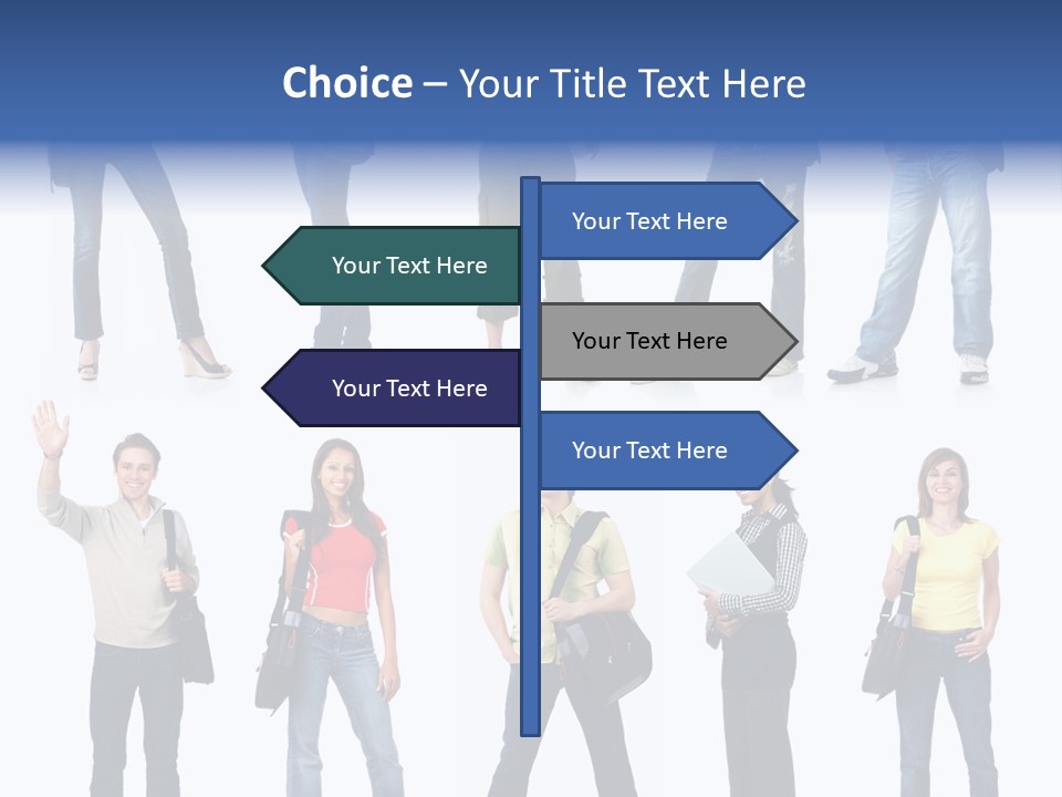 White Woman Book PowerPoint Template