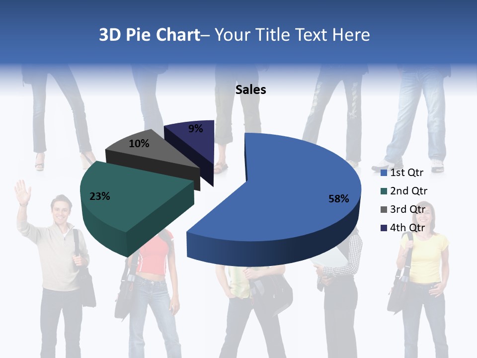 White Woman Book PowerPoint Template