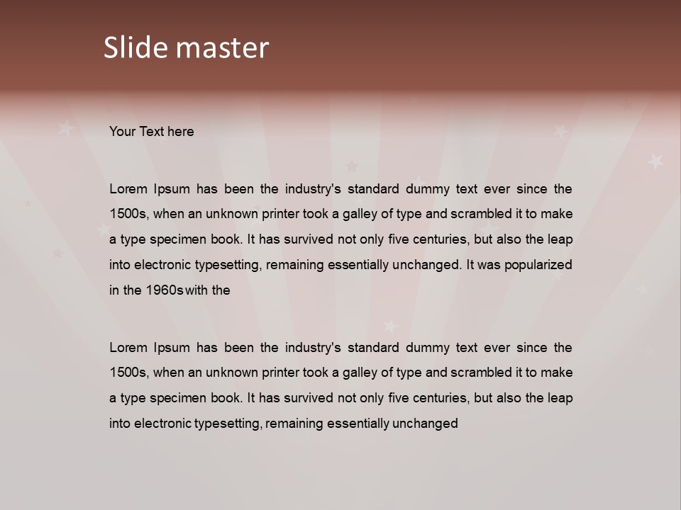 Top Stripes Spotlights PowerPoint Template