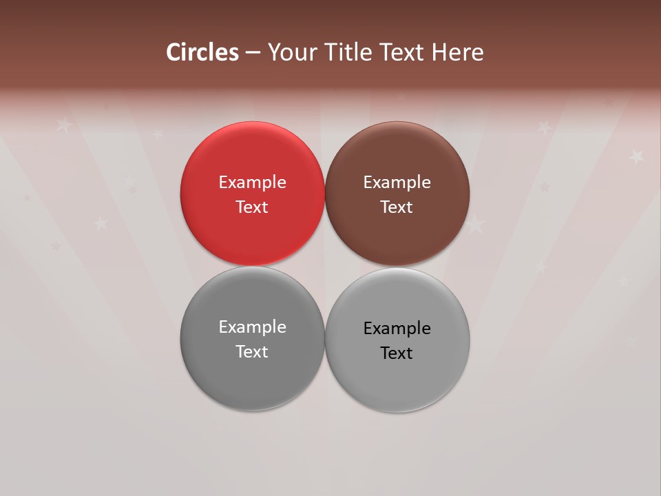 Top Stripes Spotlights PowerPoint Template