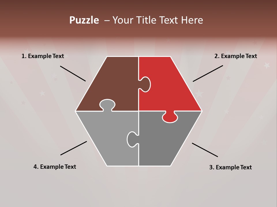 Top Stripes Spotlights PowerPoint Template
