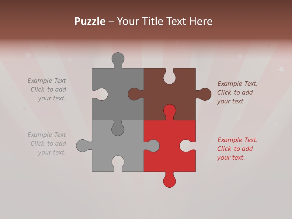 Top Stripes Spotlights PowerPoint Template