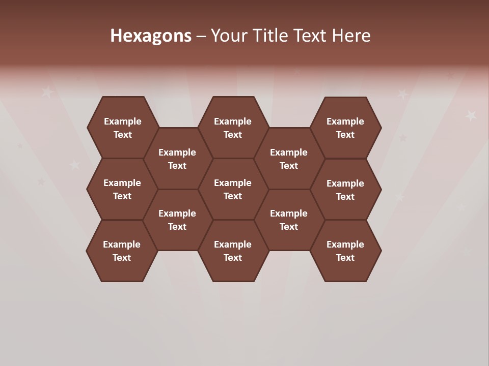 Top Stripes Spotlights PowerPoint Template