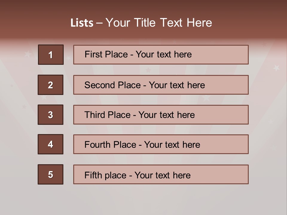 Top Stripes Spotlights PowerPoint Template