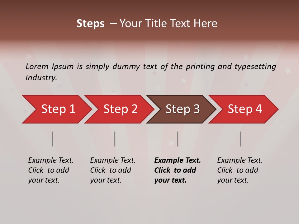 Top Stripes Spotlights PowerPoint Template