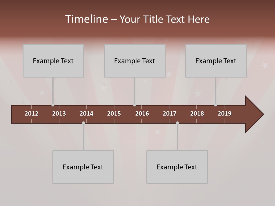 Top Stripes Spotlights PowerPoint Template