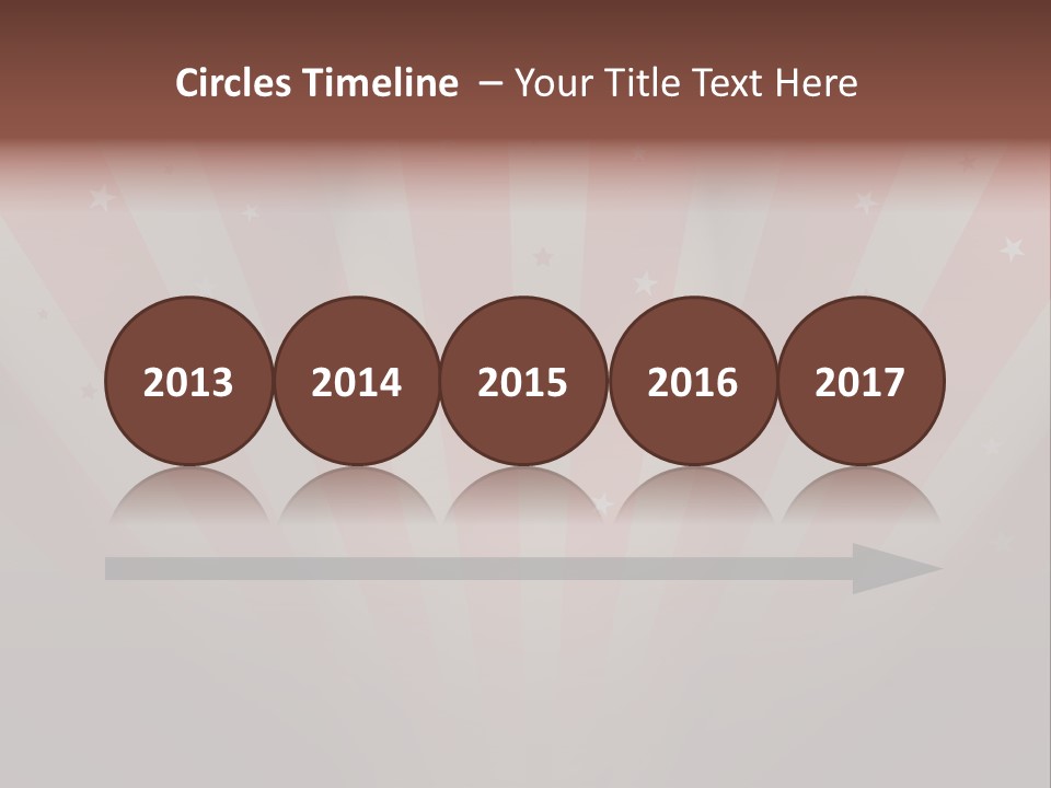 Top Stripes Spotlights PowerPoint Template