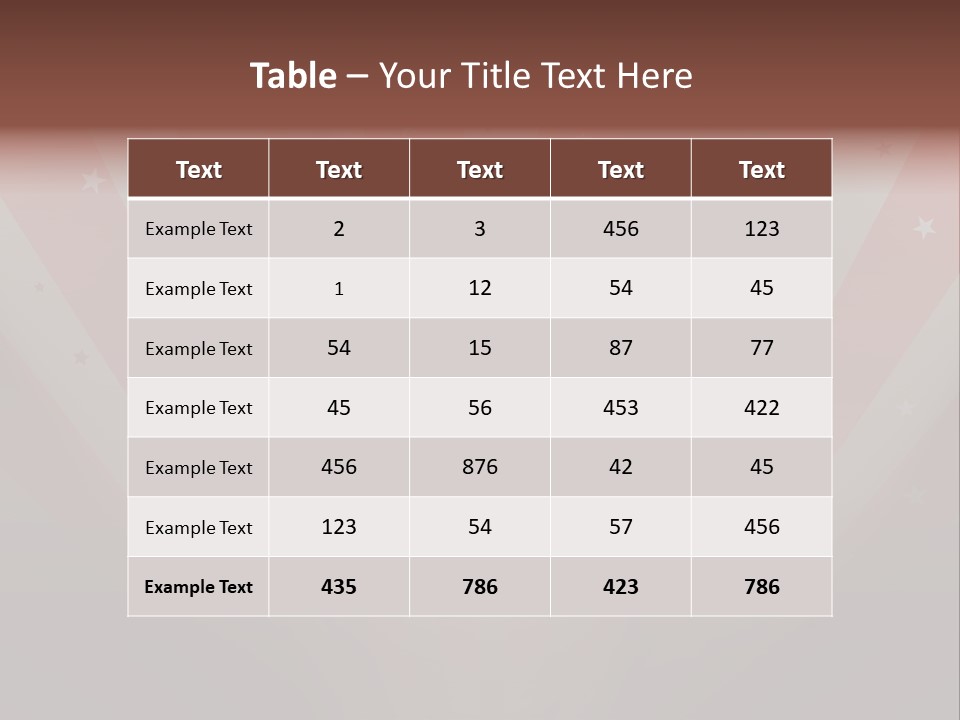Top Stripes Spotlights PowerPoint Template