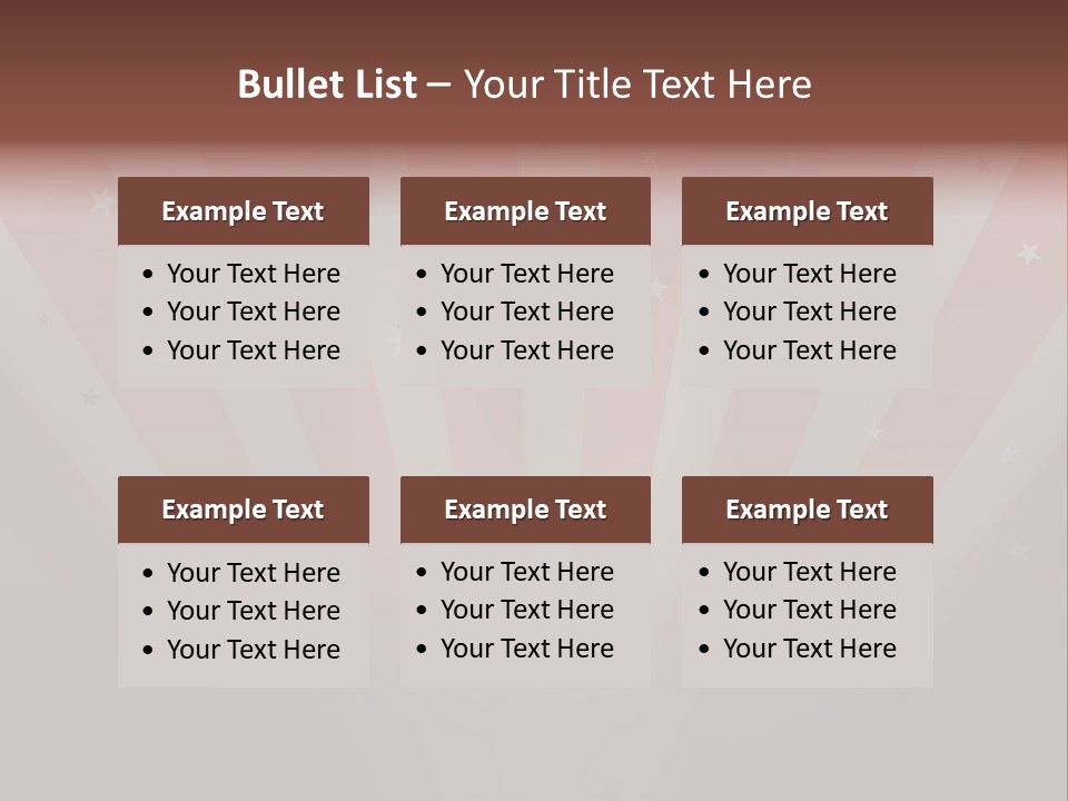 Top Stripes Spotlights PowerPoint Template