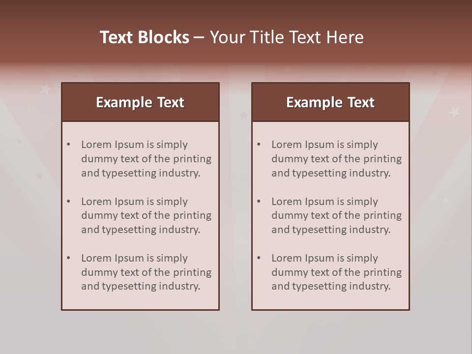Top Stripes Spotlights PowerPoint Template