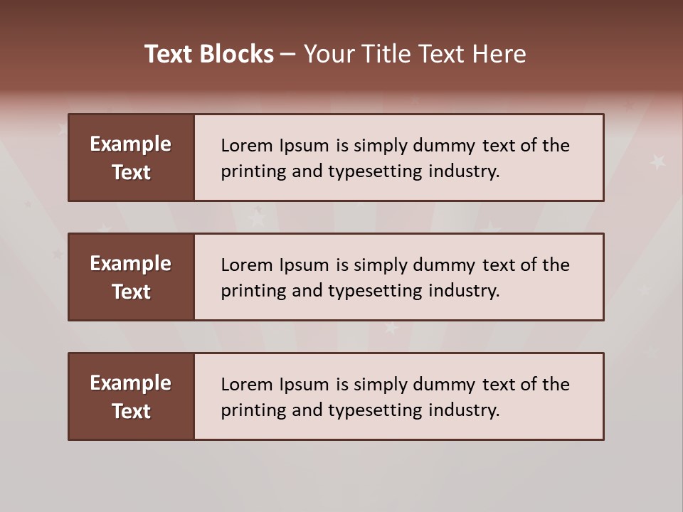 Top Stripes Spotlights PowerPoint Template