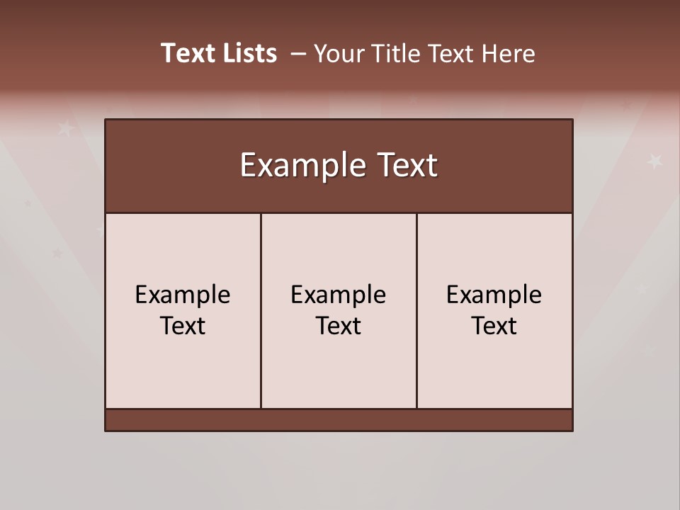 Top Stripes Spotlights PowerPoint Template