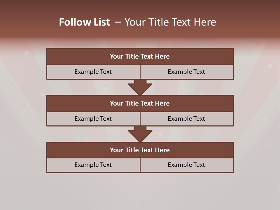 Top Stripes Spotlights PowerPoint Template