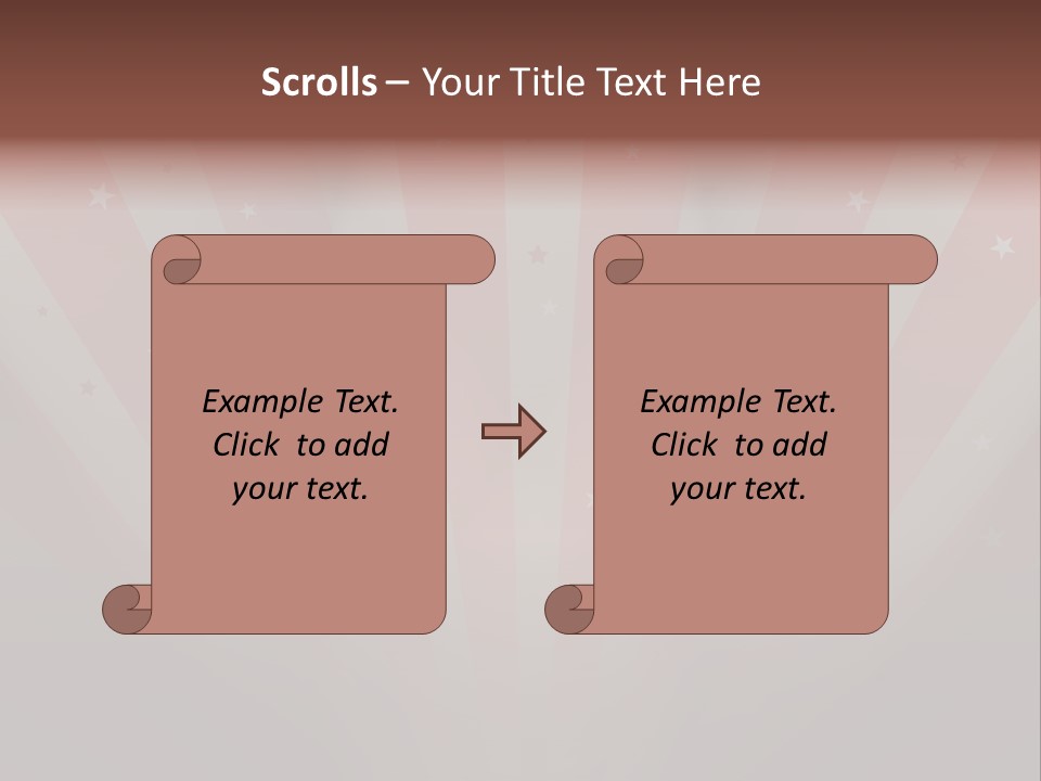 Top Stripes Spotlights PowerPoint Template