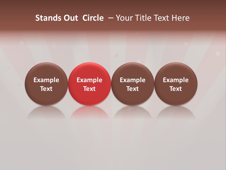 Top Stripes Spotlights PowerPoint Template