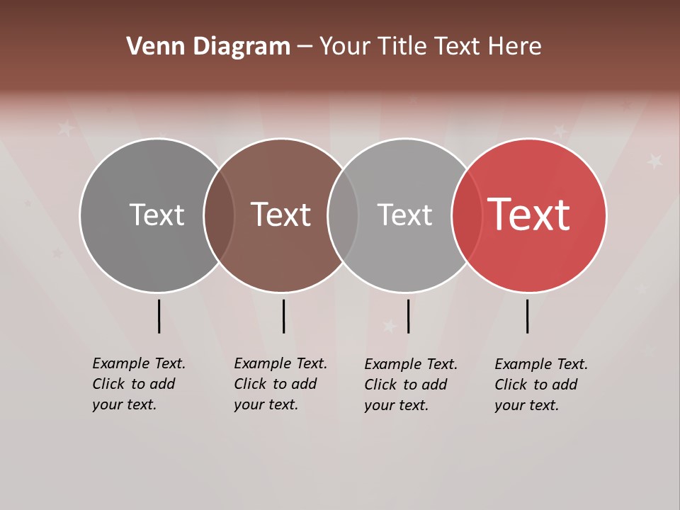 Top Stripes Spotlights PowerPoint Template