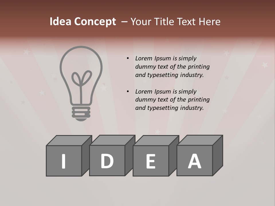 Top Stripes Spotlights PowerPoint Template