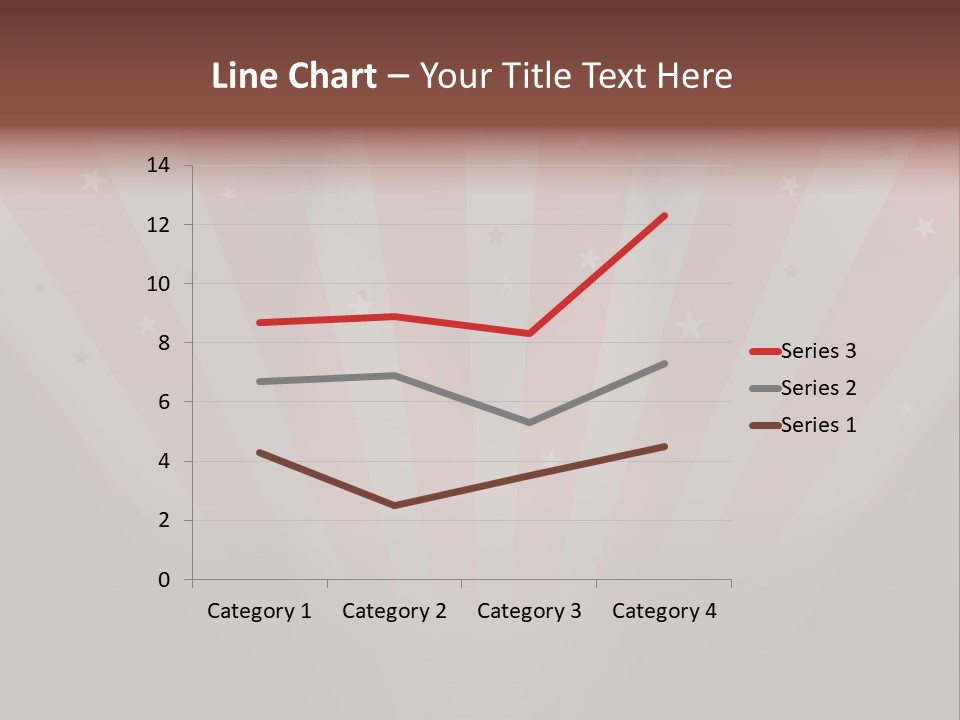 Top Stripes Spotlights PowerPoint Template