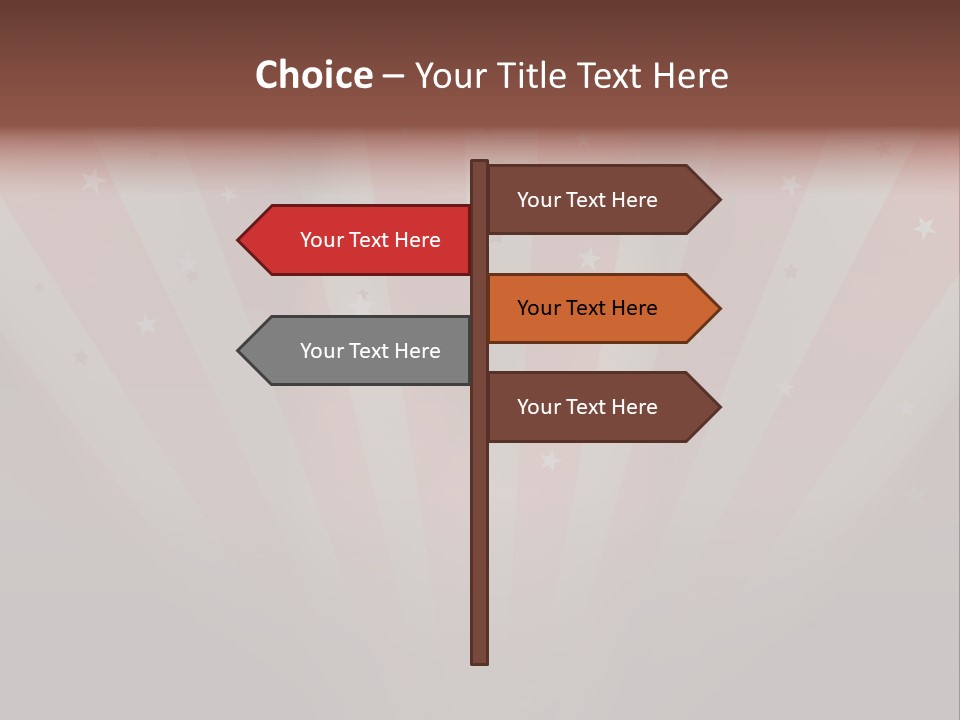 Top Stripes Spotlights PowerPoint Template