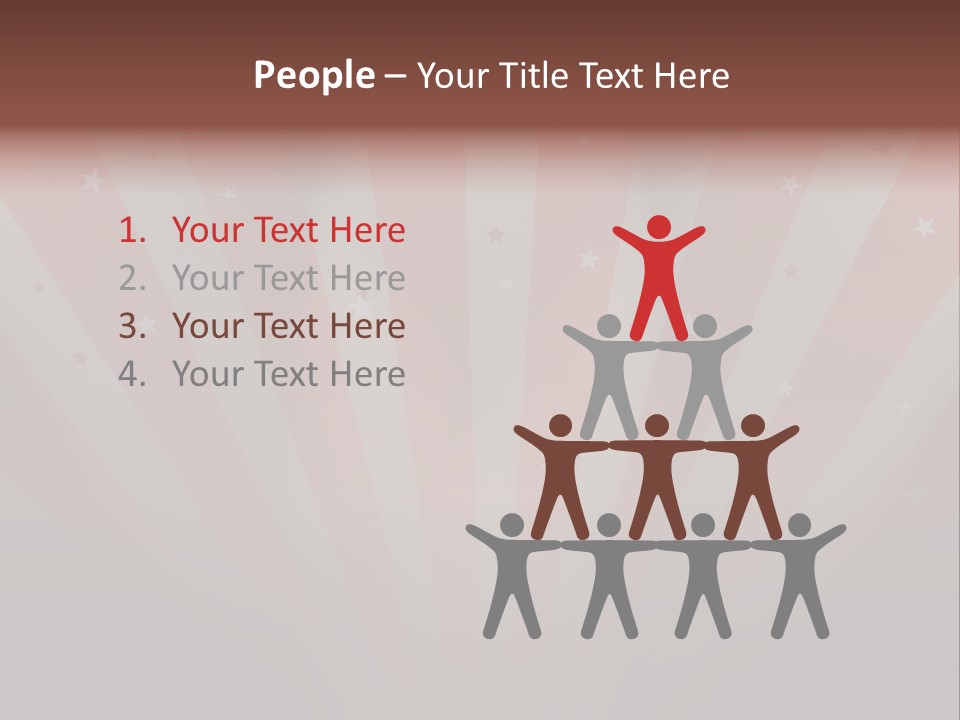 Top Stripes Spotlights PowerPoint Template