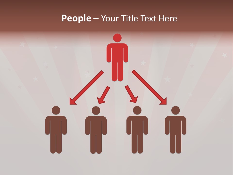 Top Stripes Spotlights PowerPoint Template