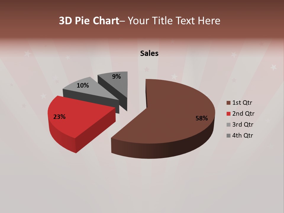 Top Stripes Spotlights PowerPoint Template